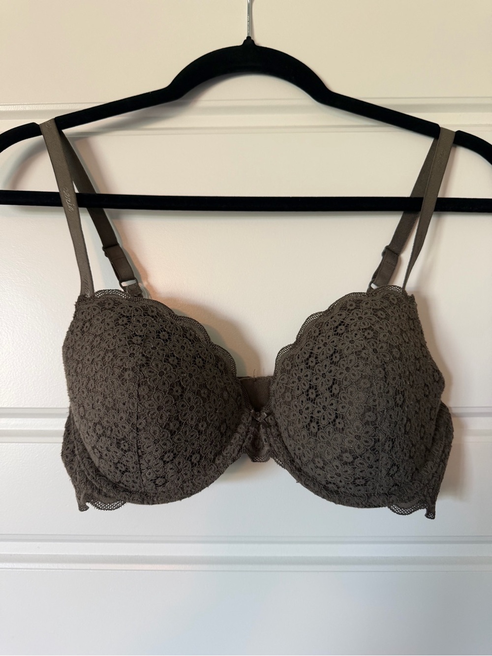 aerie Lace Demi Bra in Olive